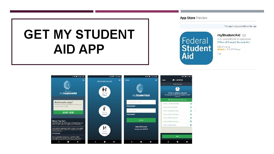 GET MY STUDENT AID APP 