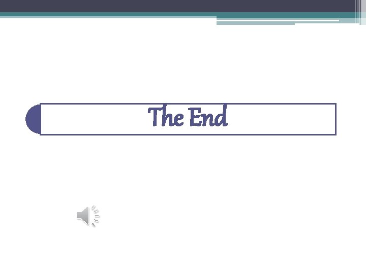 The End 