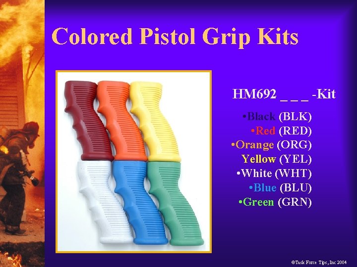 Colored Pistol Grip Kits HM 692 _ _ _ -Kit • Black (BLK) •