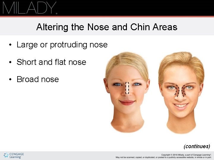 Altering the Nose and Chin Areas • Large or protruding nose • Short and