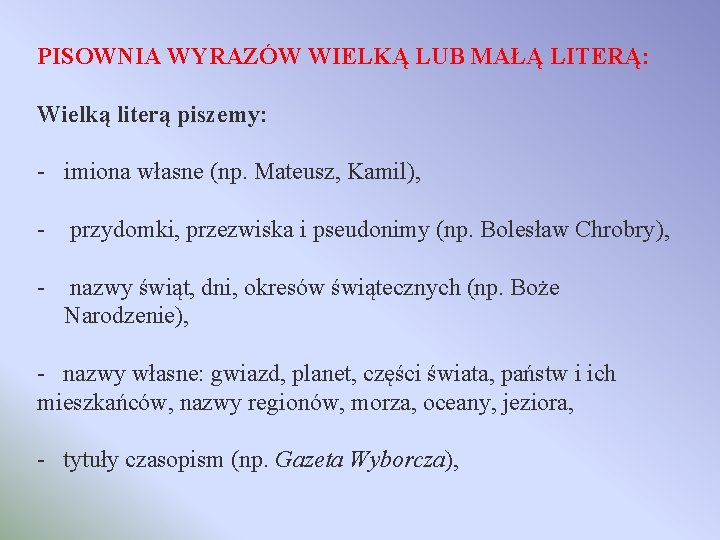 OPIS PREZENTACJI Chc pisa bez bdw Prezentacja skada