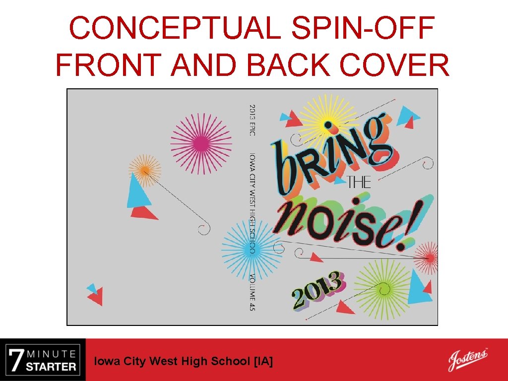  • CONCEPTUAL SPIN-OFF STEP 2 - PRACTICE FRONT AND BACK COVER First –