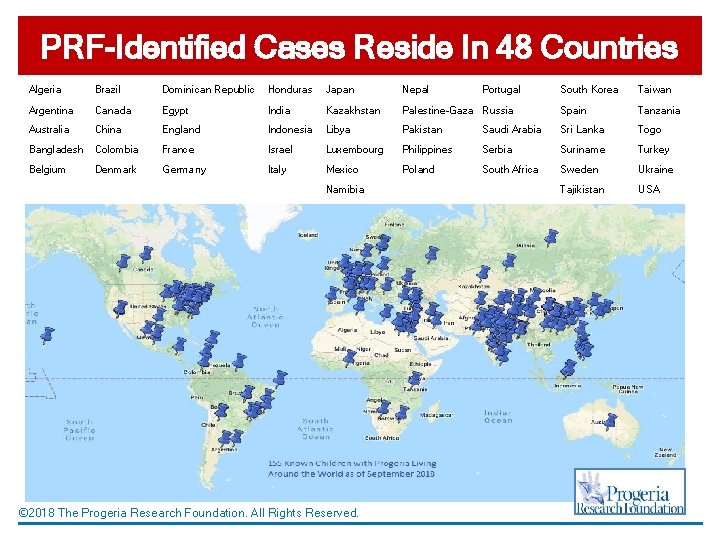 PRF-Identified Cases Reside In 48 Countries Algeria Brazil Dominican Republic Honduras Japan Nepal Argentina