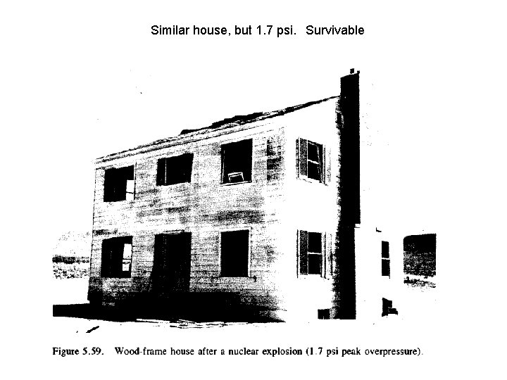Similar house, but 1. 7 psi. Survivable 