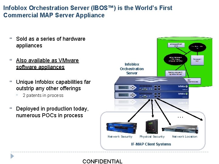 Infoblox Orchestration Server (IBOS™) is the World’s First Commercial MAP Server Appliance Sold as