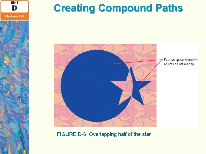 Creating Compound Paths FIGURE D-6: Overlapping half of the star 