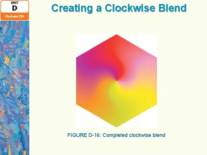Creating a Clockwise Blend FIGURE D-16: Completed clockwise blend 