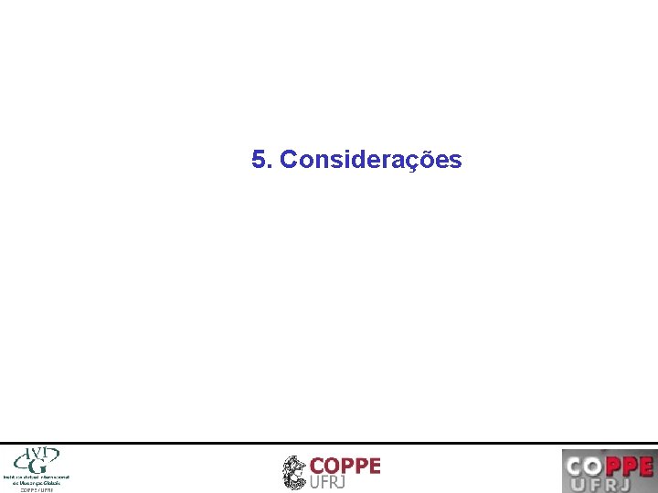 5. Considerações 