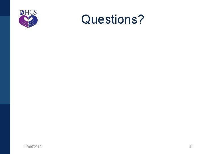 Questions? 12/05/2019 41 