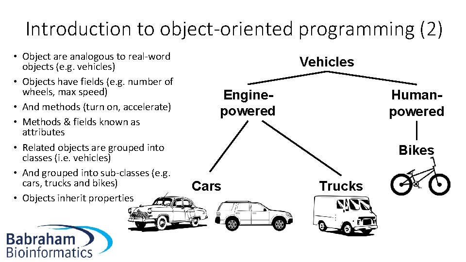Introduction to object-oriented programming (2) • Object are analogous to real-word objects (e. g.