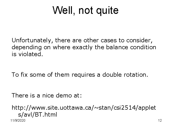 Well, not quite Unfortunately, there are other cases to consider, depending on where exactly Well, not quite Unfortunately, there are other cases to consider, depending on where exactly