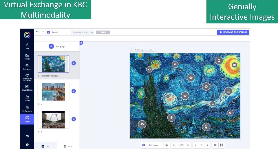 Virtual Exchange in KBC Multimodality Genially Interactive Images 