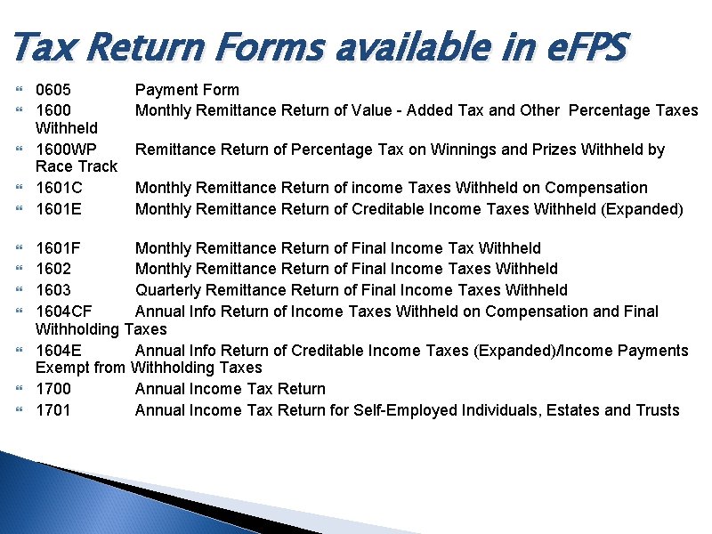 Tax Return Forms available in e. FPS 0605 1600 Withheld 1600 WP Race Track