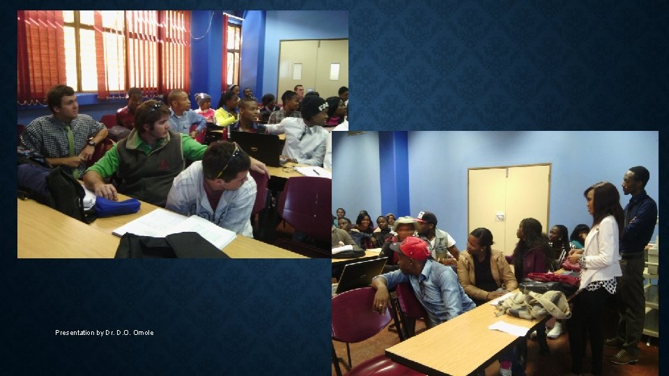 Presentation by Dr. D. O. Omole 11/9/2020 18 