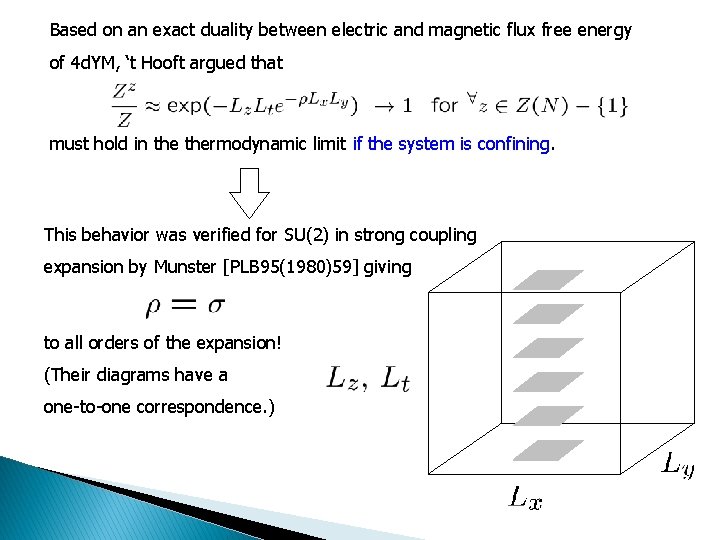 Based on an exact duality between electric and magnetic flux free energy of 4