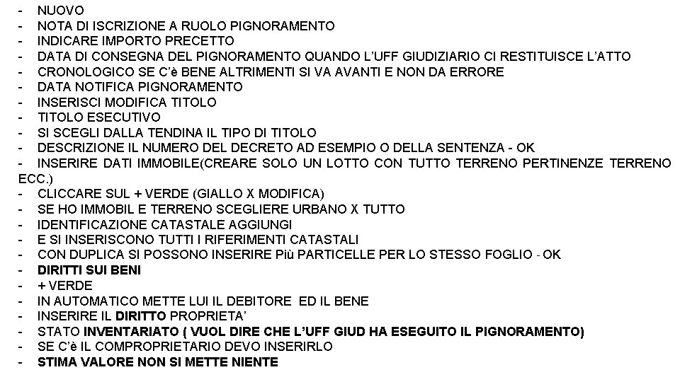 - NUOVO - NOTA DI ISCRIZIONE A RUOLO PIGNORAMENTO - INDICARE IMPORTO PRECETTO - - NUOVO - NOTA DI ISCRIZIONE A RUOLO PIGNORAMENTO - INDICARE IMPORTO PRECETTO -