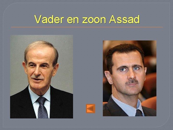 Vader en zoon Assad 
