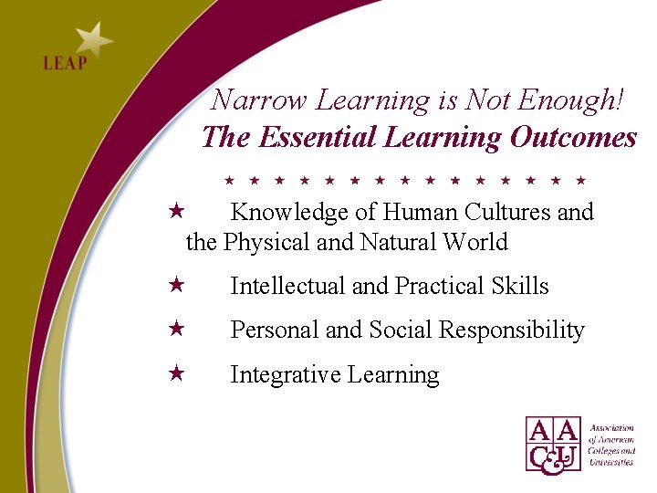 Narrow Learning is Not Enough! The Essential Learning Outcomes Knowledge of Human Cultures and