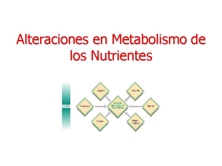 Alteraciones en Metabolismo de los Nutrientes 