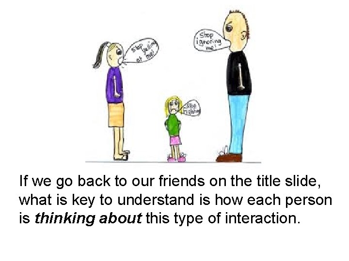 If we go back to our friends on the title slide, what is key