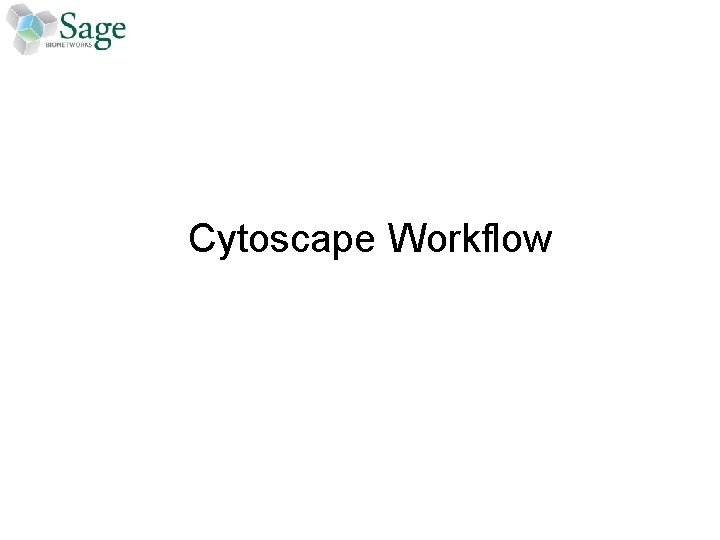 Cytoscape Workflow 