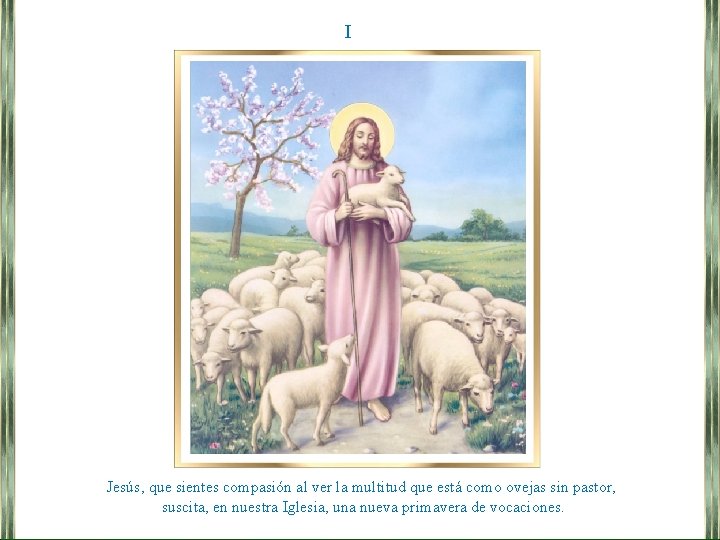 I Jesús, que sientes compasión al ver la multitud que está como ovejas sin