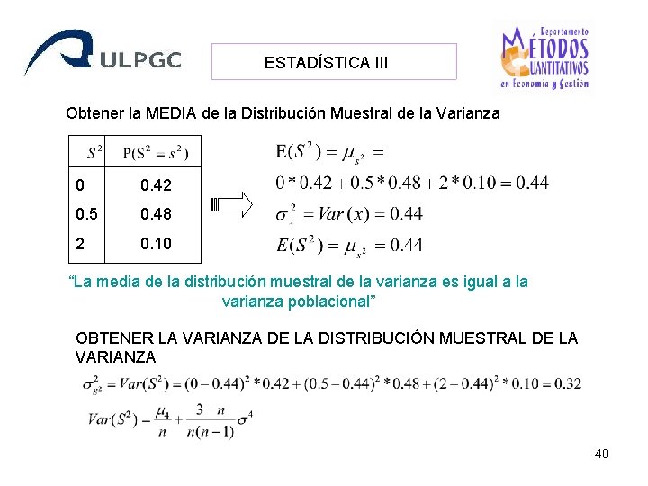1 4 Distribuciones muestrales Conceptos Distribuciones de algunos