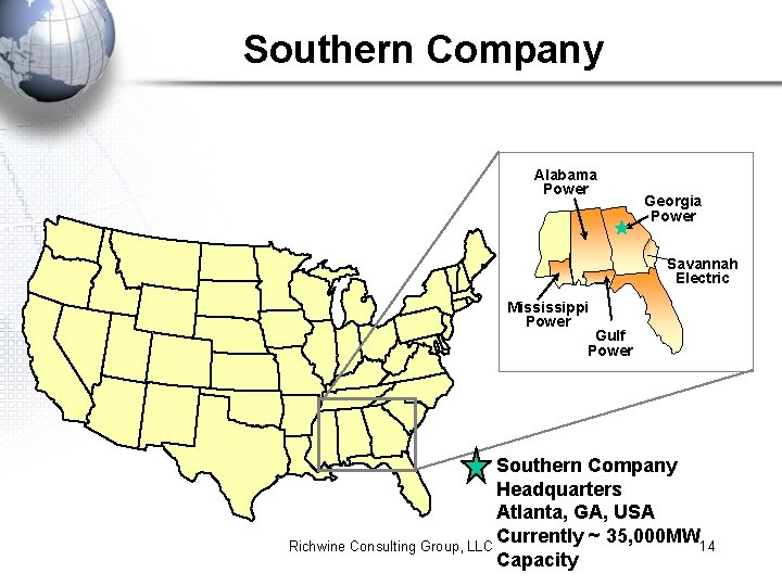 Southern Company Alabama Power Georgia Power Savannah Electric Mississippi Power Gulf Power Southern Company