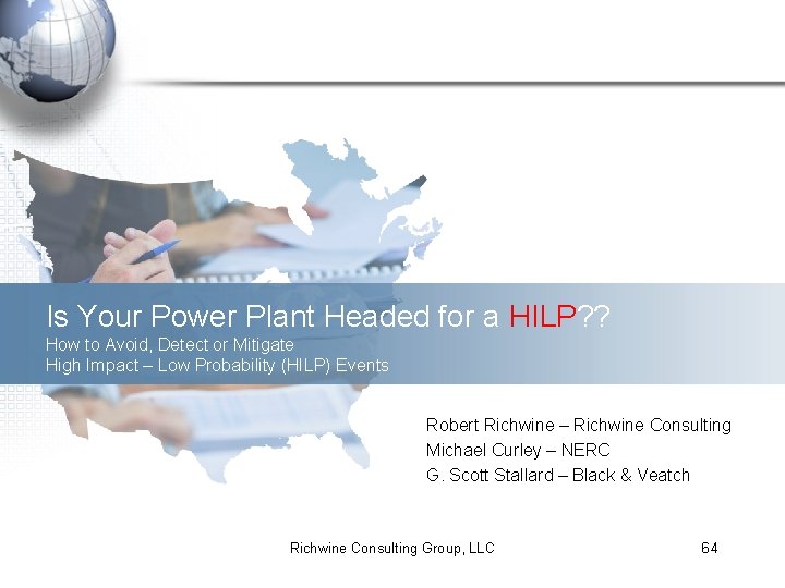 Is Your Power Plant Headed for a HILP? ? How to Avoid, Detect or