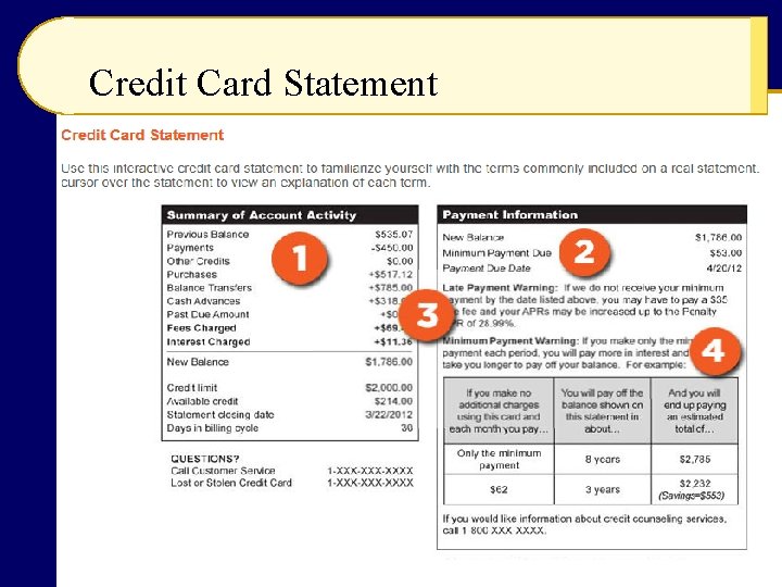 Credit Card Statement 