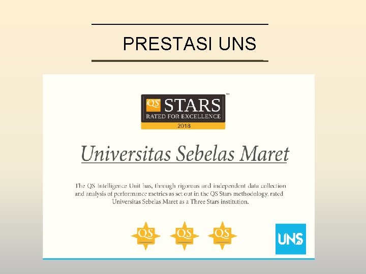 PRESTASI UNS 