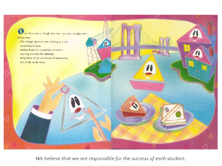 We believe that we are responsible for the success of each student. 