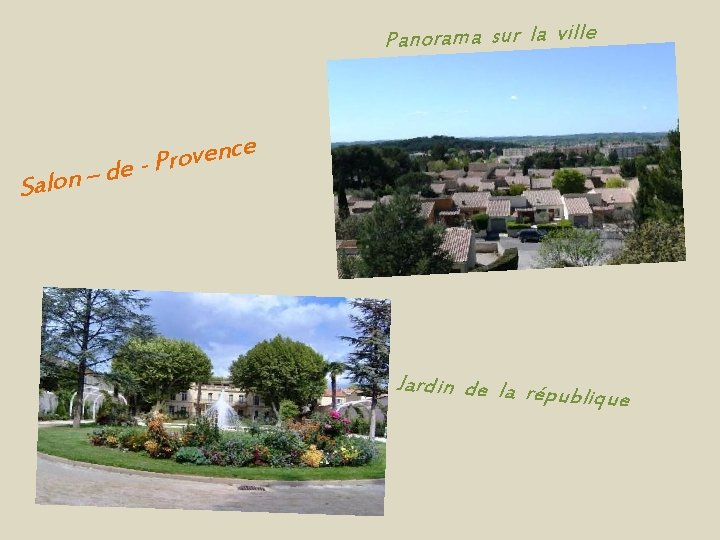 Panorama sur la ville Salon – e c n e v o de -