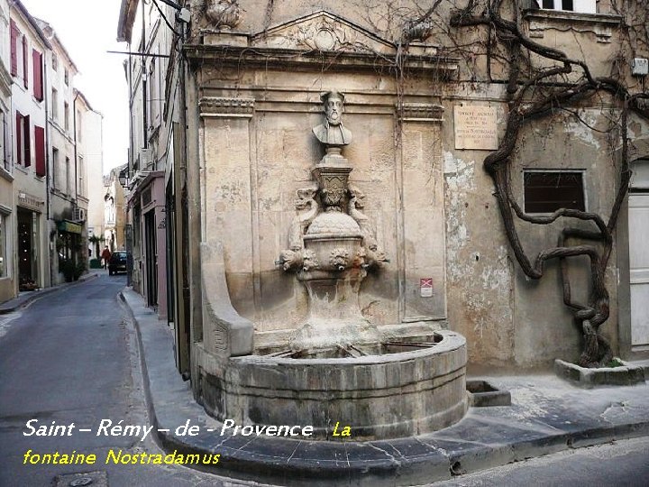 Saint – Rémy – de - Provence La fontaine Nostradamus 