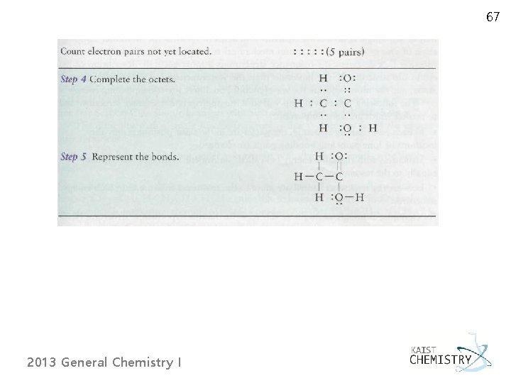 67 2013 General Chemistry I 