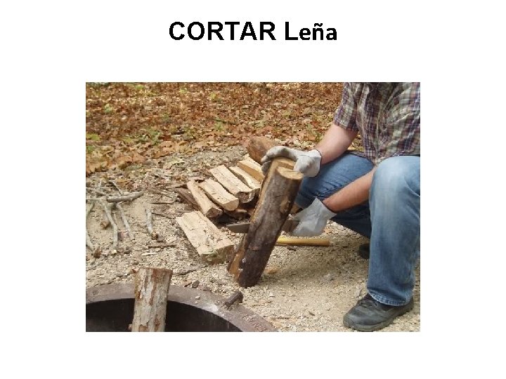 CORTAR Leña 