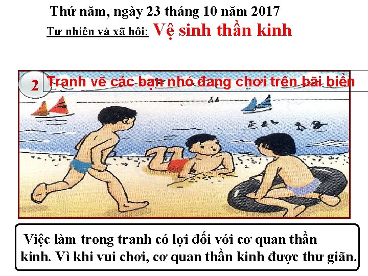 Thứ năm, ngày 23 tháng 10 năm 2017 Tự nhiên và xã hội: Vệ