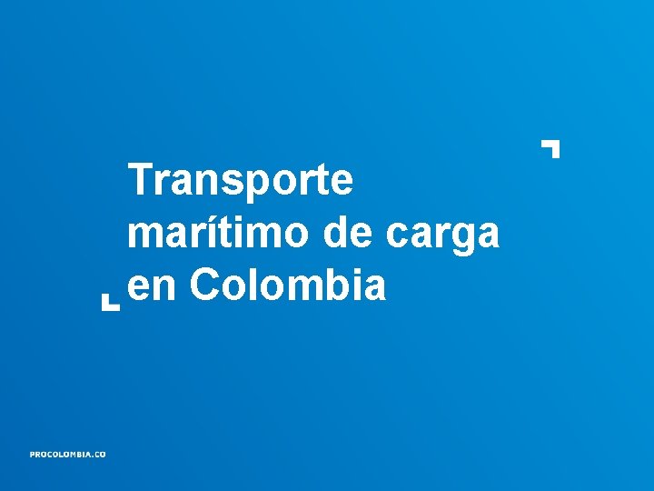 Transporte marítimo de carga en Colombia 