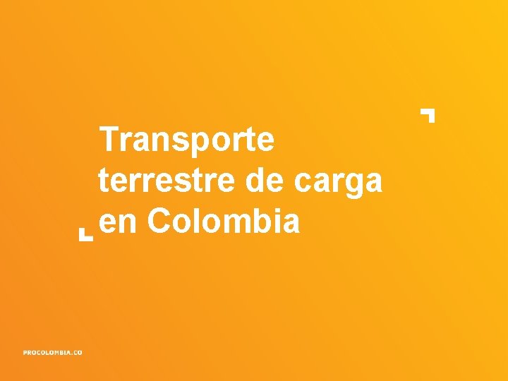 Transporte terrestre de carga en Colombia 
