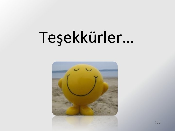 Teşekkürler… 123 