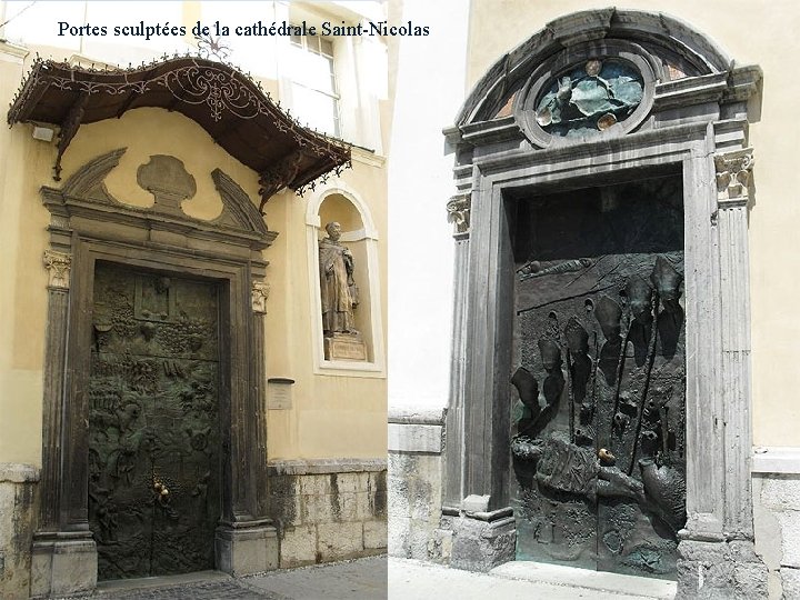 Portes sculptées de la cathédrale Saint-Nicolas 