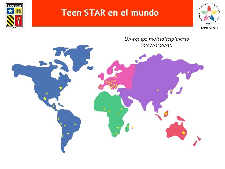 Teen STAR en el mundo Un equipo multidisciplinario internacional. 