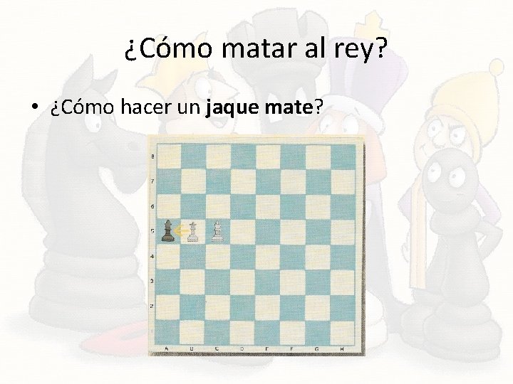 ¿Cómo matar al rey? • ¿Cómo hacer un jaque mate? 