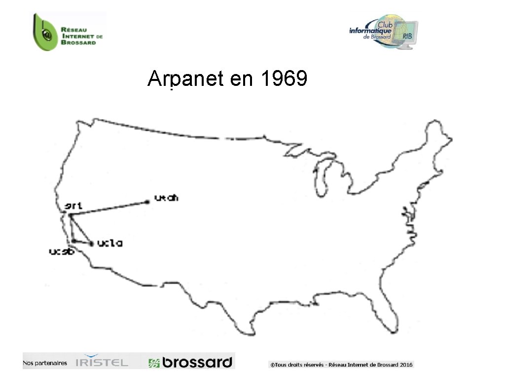 Arpanet en 1969 Arpanet en 1969