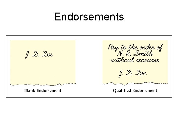 Endorsements 