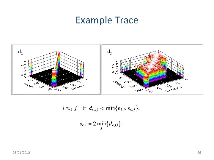 Example Trace d 1 26/01/2012 d 2 26 Example Trace d 1 26/01/2012 d 2 26