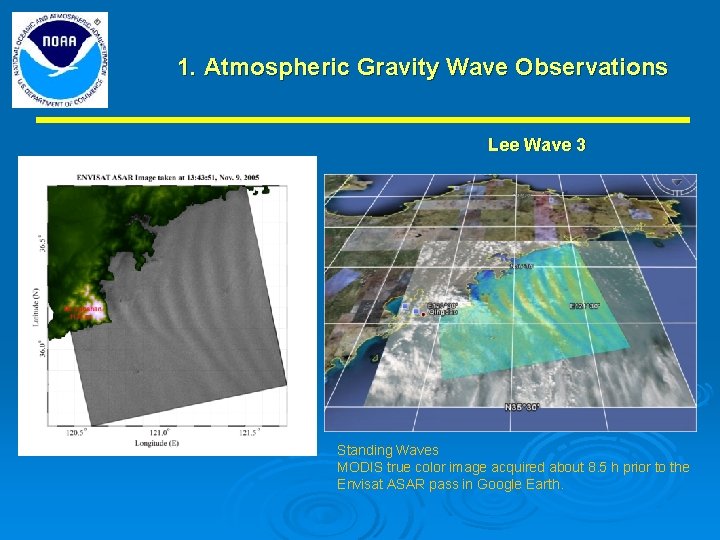 1. Atmospheric Gravity Wave Observations Lee Wave 3 Standing Waves MODIS true color image