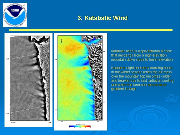 3. Katabatic Wind katabatic wind is a gravitational air flow that descends from a