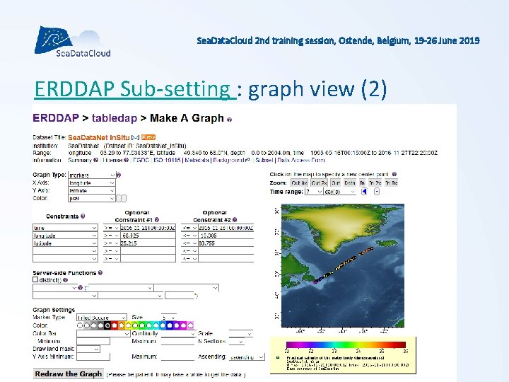 Sea. Data. Cloud 2 nd training session, Ostende, Belgium, 19 -26 June 2019 ERDDAP