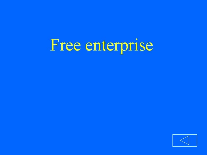 Free enterprise 